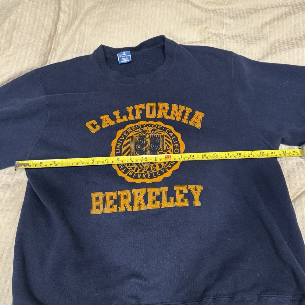 VTG California Golden Bears Berkeley Champion Sweatshirt Mens XL Blue Made USA - Picture 7 of 10